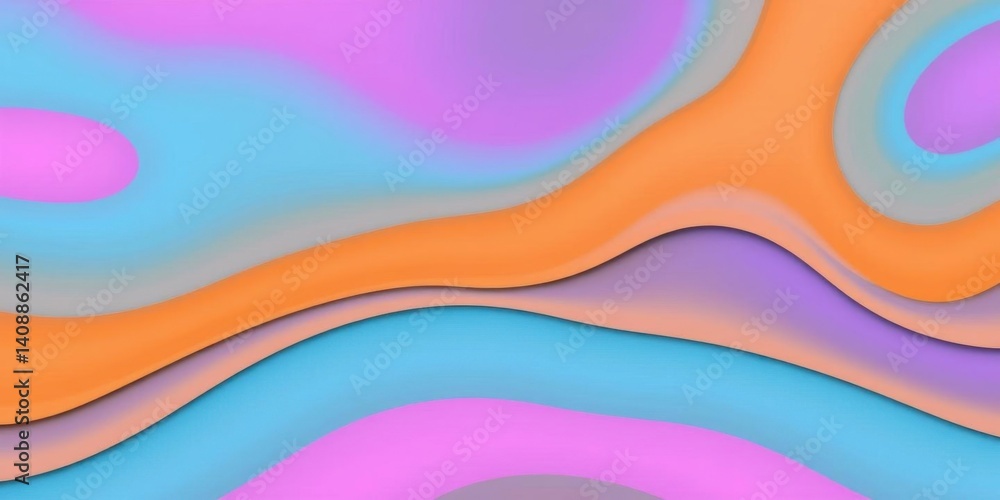 Abstract Pastel Wave Background Colorful Swirls Gradient Design Abstract Pastel Wave Background Colorful Swirls Gradient Design
