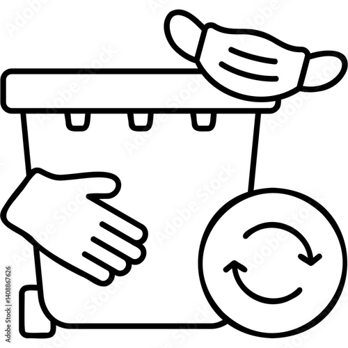 Medical Waste Recycling Icon
