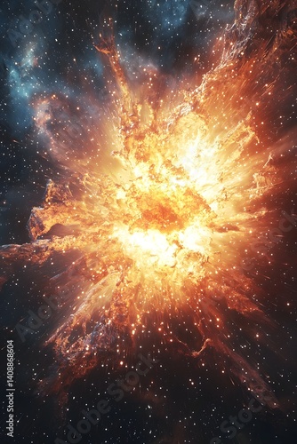 Wallpaper Mural Dramatic supernova explosion in deep space Torontodigital.ca