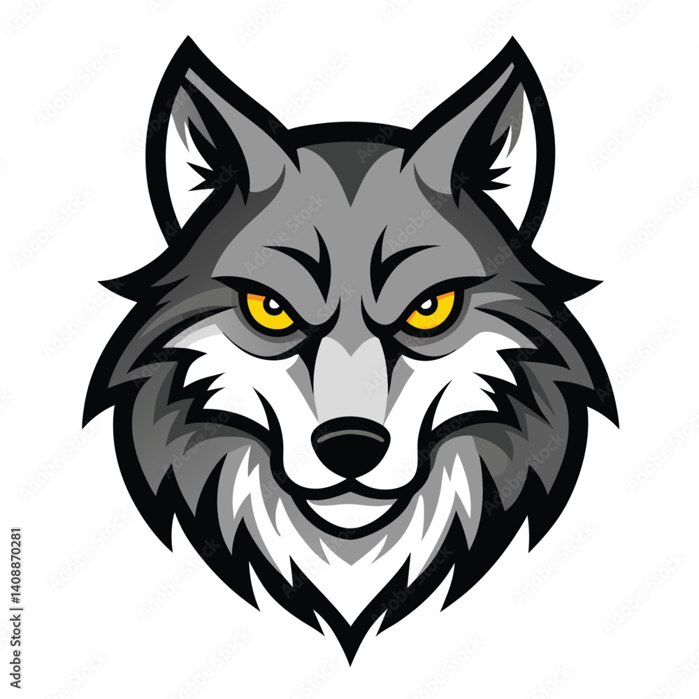 wolf head mascot wolf head mascot