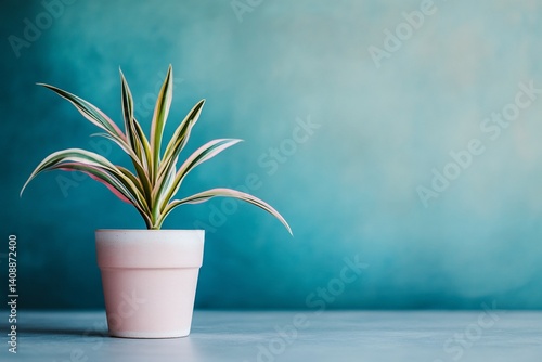 Potted plant, vibrant colors