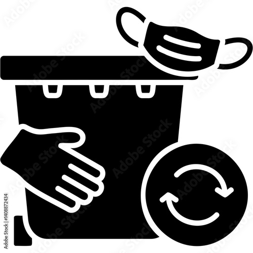 Medical Waste Recycling Icon