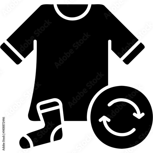 Clothes Waste Recycling Icon