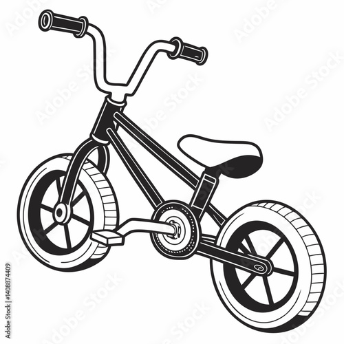 bicycle isolated on white