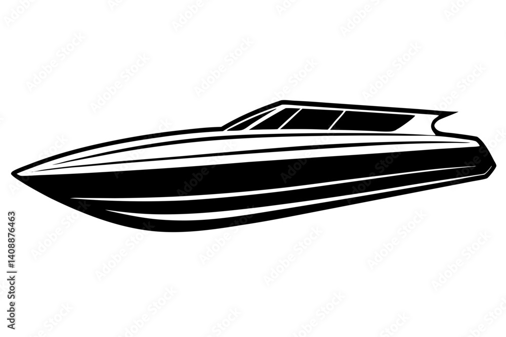 speed boat silhouette vector speed boat silhouette vector