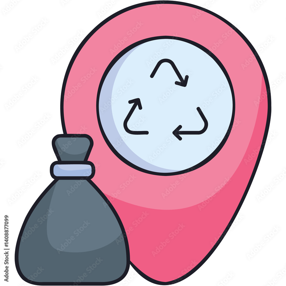 Obraz premium Collection Point Sticker