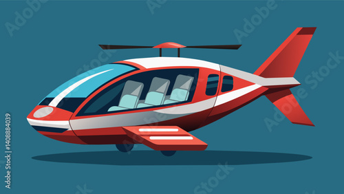A nextgeneration air taxi that combines style and functionality with its sleek design comfortable seating and topoftheline amenities for a truly luxurious ride.. Vector illustration