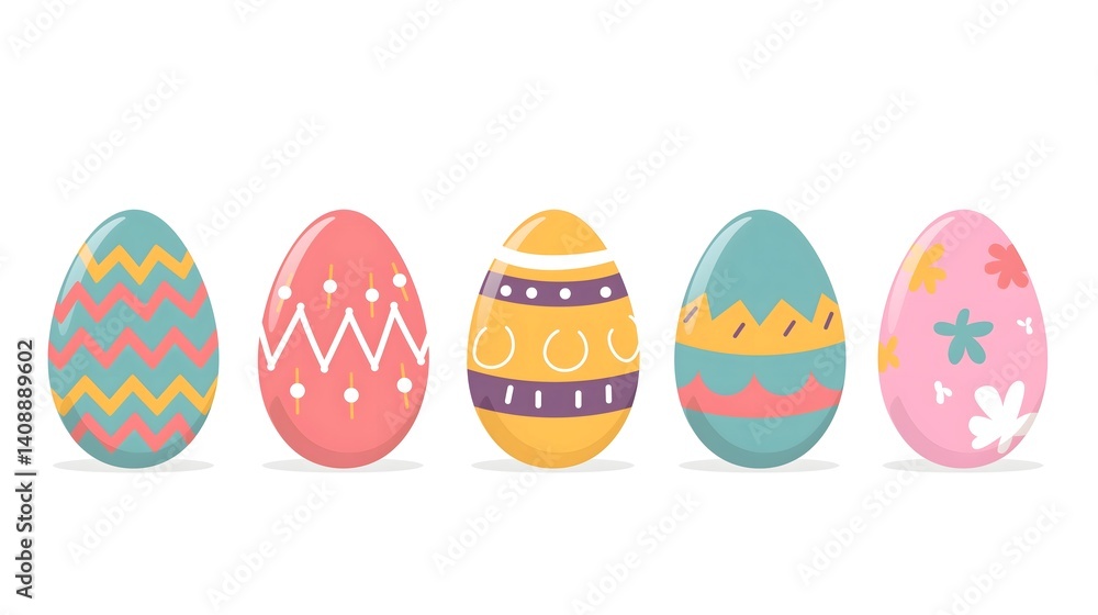 Easter Eggs with Designs Easter Eggs with Designs