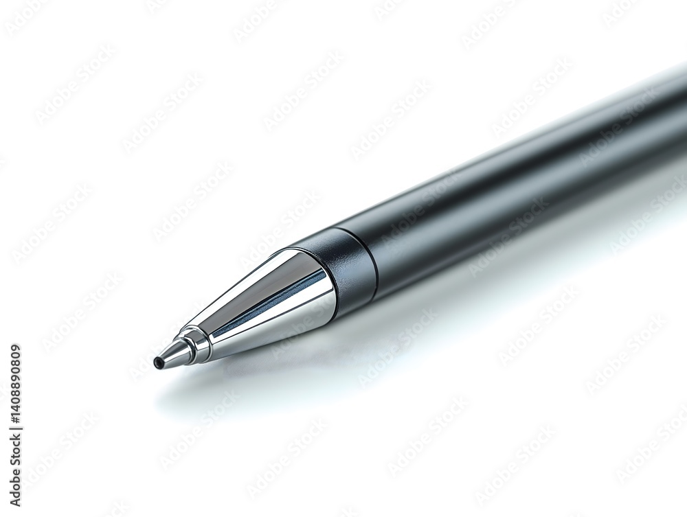 Close-up of a Black Ballpoint Pen Close-up of a Black Ballpoint Pen