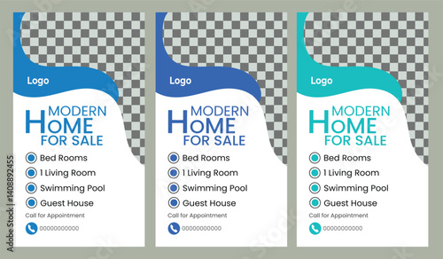  Real estate house property instagram and facebook story template
