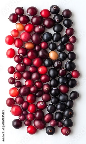 Obraz na płótnie Assorted Berries on White Background w salonie