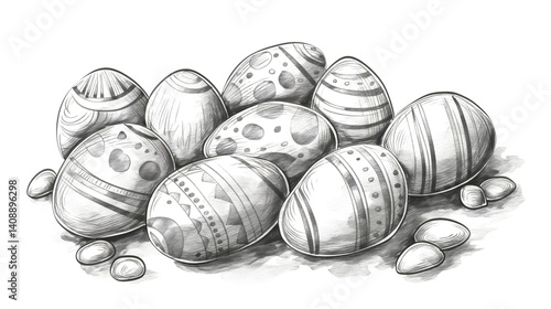 Obraz na płótnie Decorated Easter Eggs w salonie