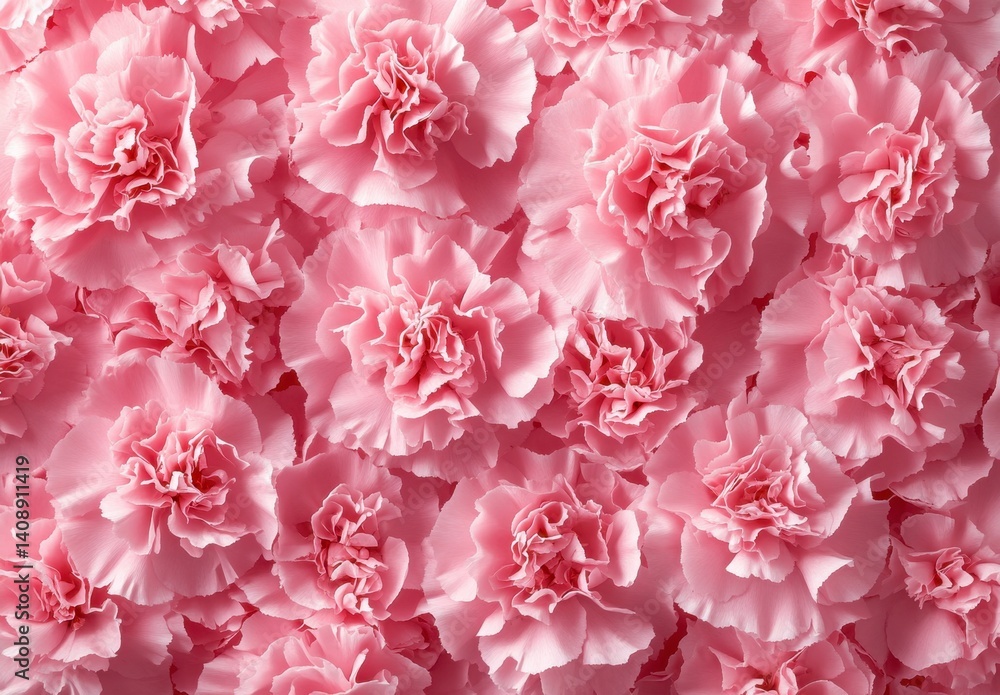 Beautiful Pink Carnations Arranged in Full Bloom for Background Use Beautiful Pink Carnations Arranged in Full Bloom for Background Use