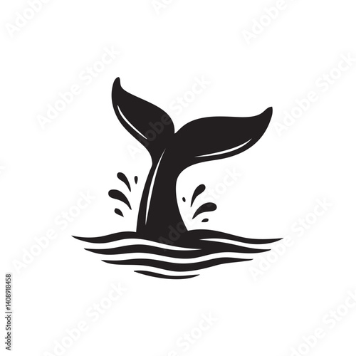 vector image of wales tail