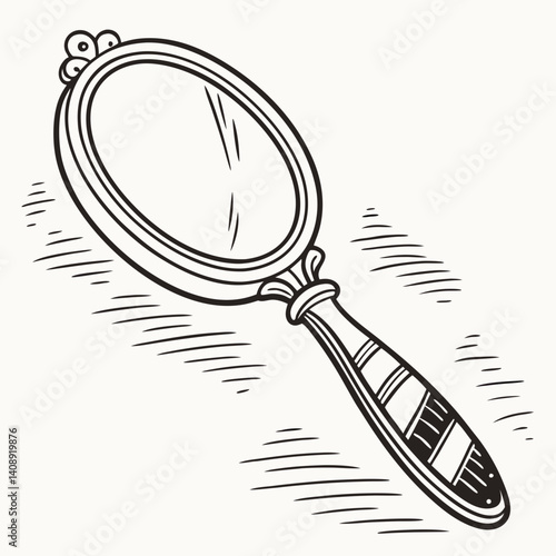 A  handy mirror vector