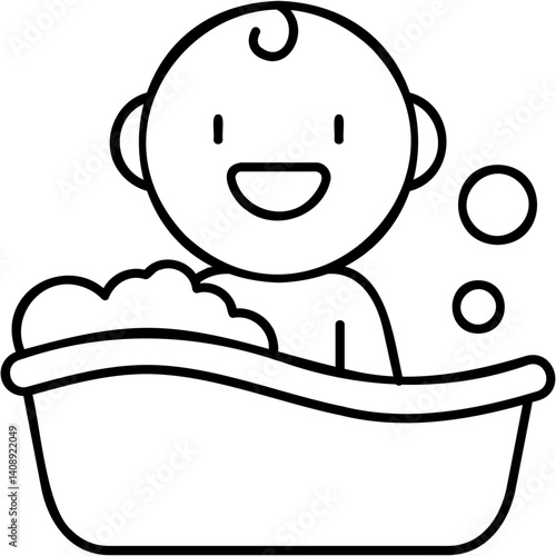 Bathing Children Icon