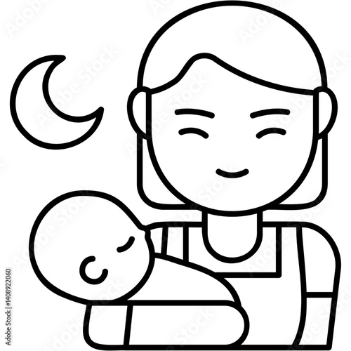 Overnight Babysitter Icon
