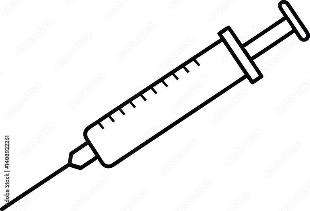 syringe outline coloring book page, syringe line art vector syringe outline coloring book page, syringe line art vector
