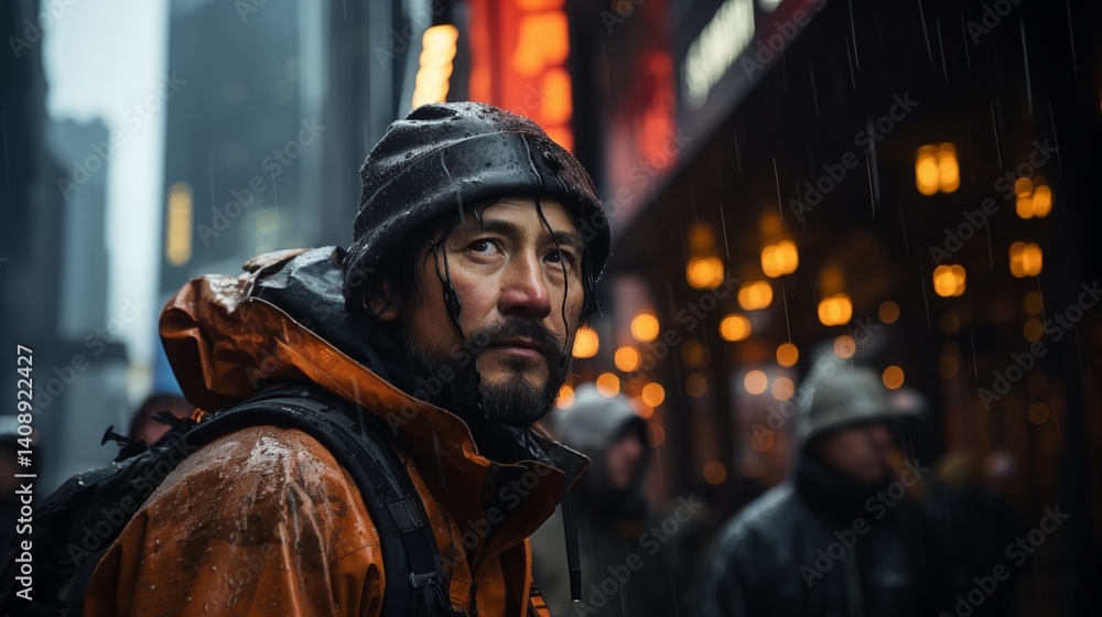a detailed image of a construction worker outside a skyscraper adjusting exterior cladding panels while suspended from a rig,generative ai illustration a detailed image of a construction worker outside a skyscraper adjusting exterior cladding panels while suspended from a rig,generative ai illustration