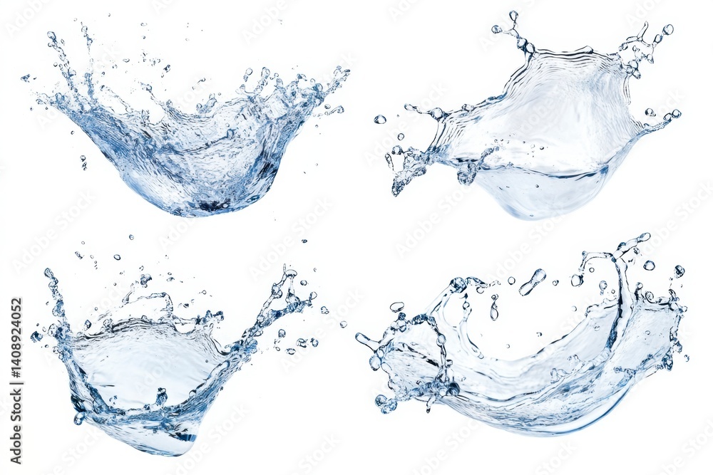 Vibrant Water Splash Collection with Dynamic Movement and Clarity Vibrant Water Splash Collection with Dynamic Movement and Clarity
