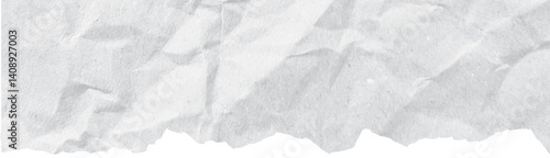 Schilderij op canvas White torn ripped paper edge border isolated on transparent background