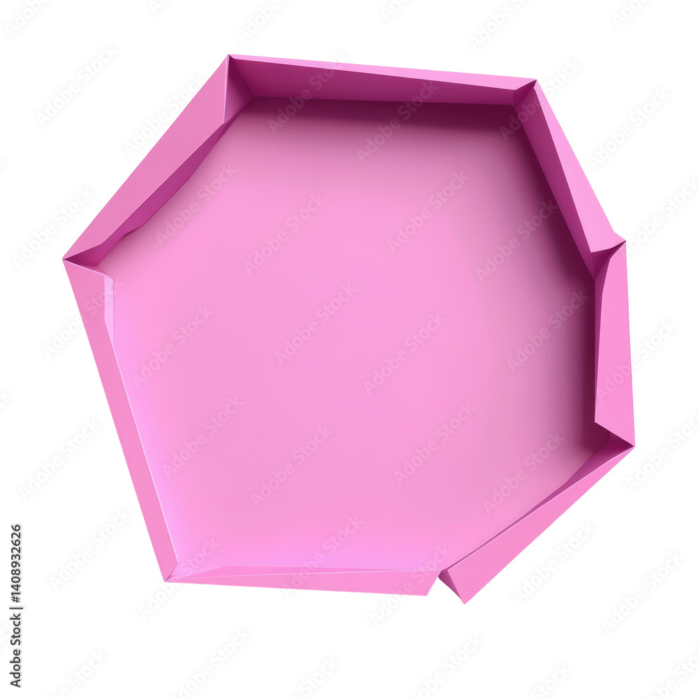 Sharp Hexagon Bubble on transparent background Sharp Hexagon Bubble on transparent background