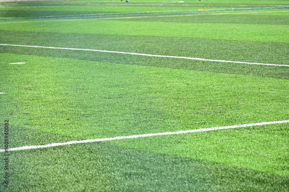 Obraz premium artificial green grass background for playground