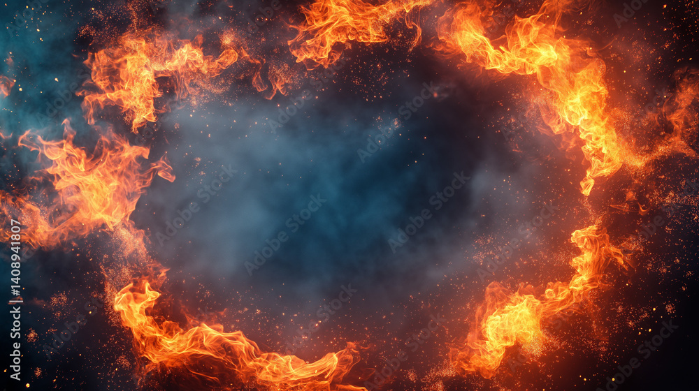 Fiery Lava Portal or Crater Fiery Lava Portal or Crater
