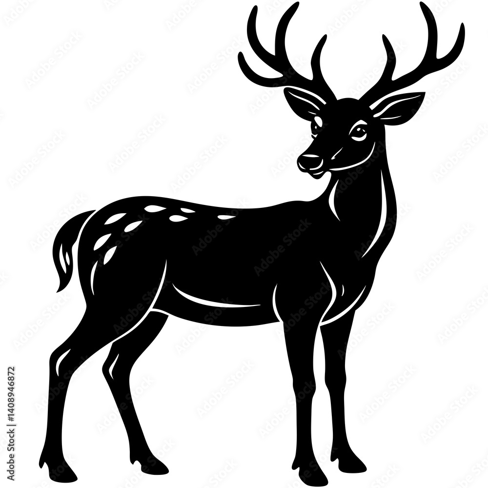 Fototapeta premium deer vector illustration