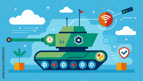 By harnessing the power of artificial intelligence the sensors can learn and adapt to changing conditions in the tank continuously improving their accuracy and effectiveness.. Vector illustration