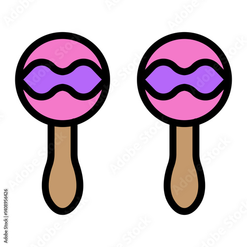 Brazilian Dance Vector Filled Icon Design