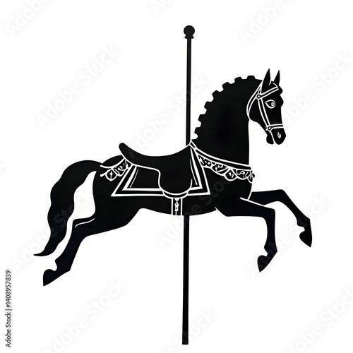 carousel horse silhouette