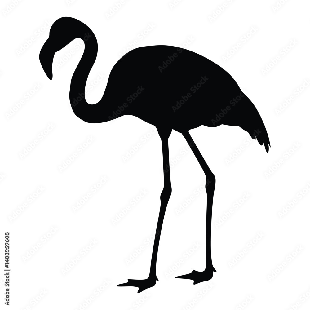 Flamingo vector silhouette