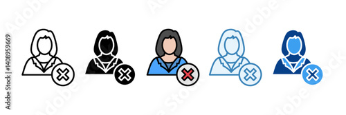 Layoffs  Icon Set Multiple Style Collection