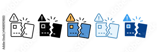 Credit Crunch  Icon Set Multiple Style Collection