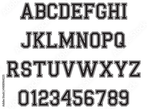 Varsity XL Outlined SVG