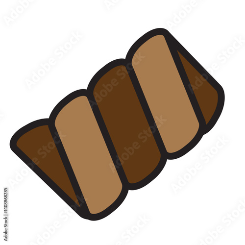 Licorice Stick Vector Filled Icon Design
