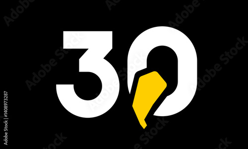 excavation number yellow logo simple modern unique