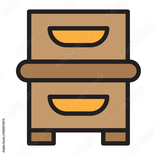 Hive Inspection Vector Filled Icon Design