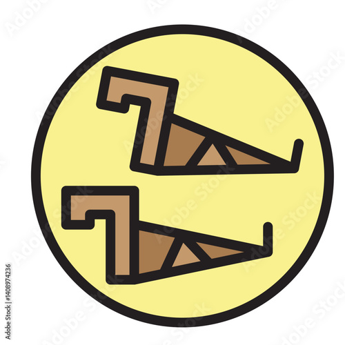 Bee Frame Holder Vector Filled Icon Design