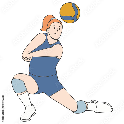 Female volley ball player