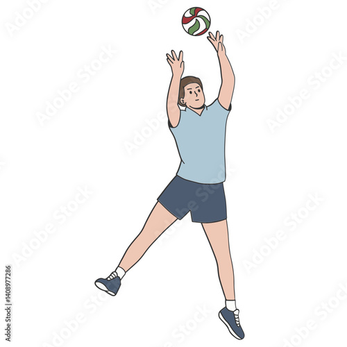 Male volley ball player