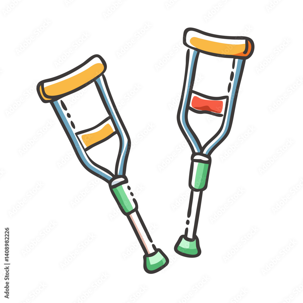 crutches icon, crutches vector illustration-simple illustration of crutches, perfect for crutches logos and icons crutches icon, crutches vector illustration-simple illustration of crutches, perfect for crutches logos and icons
