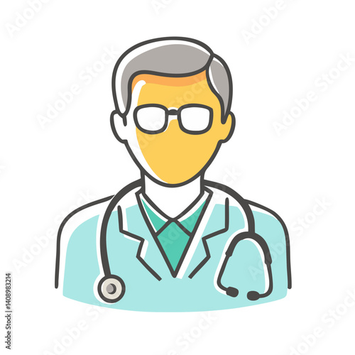 general practitioner icon, general practitioner vector illustration-simple illustration of general practitioner, perfect for general practitioner logos and icons