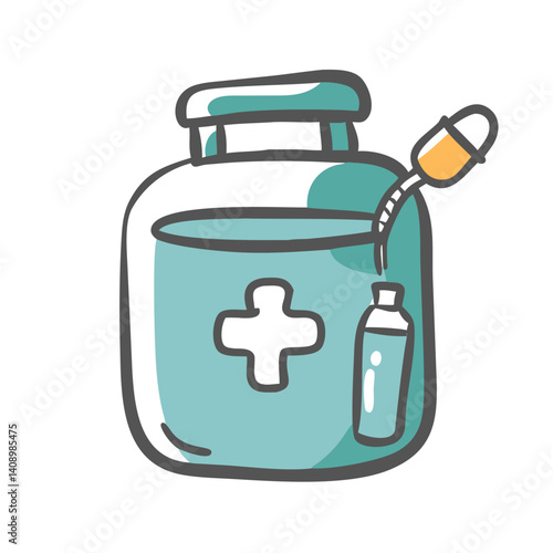 medicine dispenser icon, medicine dispenser vector illustration-simple illustration of medicine dispenser, perfect for medicine dispenser logos and icons