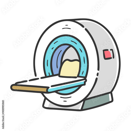 mri scanner icon, mri scanner vector illustration-simple illustration of mri scanner, perfect for mri scanner logos and icons