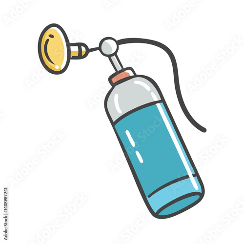 oxygen cylinder icon, oxygen cylinder vector illustration-simple illustration of oxygen cylinder, perfect for oxygen cylinder logos and icons