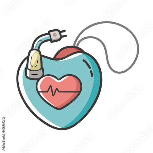 pacemaker icon, pacemaker vector illustration-simple illustration of pacemaker, perfect for pacemaker logos and icons