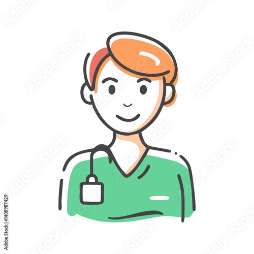 patient care assistant icon, patient care assistant vector illustration-simple illustration of patient care assistant, perfect for patient care assistant logos and icons
