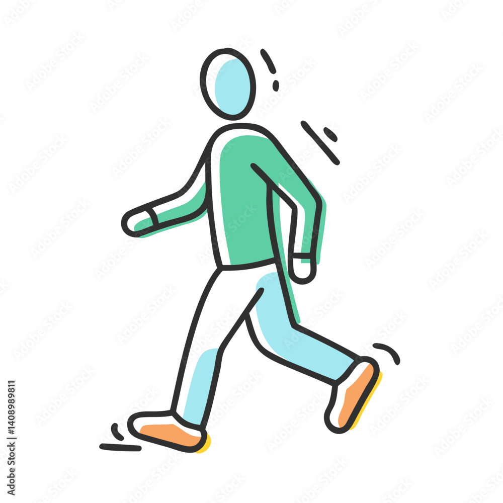 walking icon, walking vector illustration-simple illustration of walking, perfect for walking logos and icons walking icon, walking vector illustration-simple illustration of walking, perfect for walking logos and icons